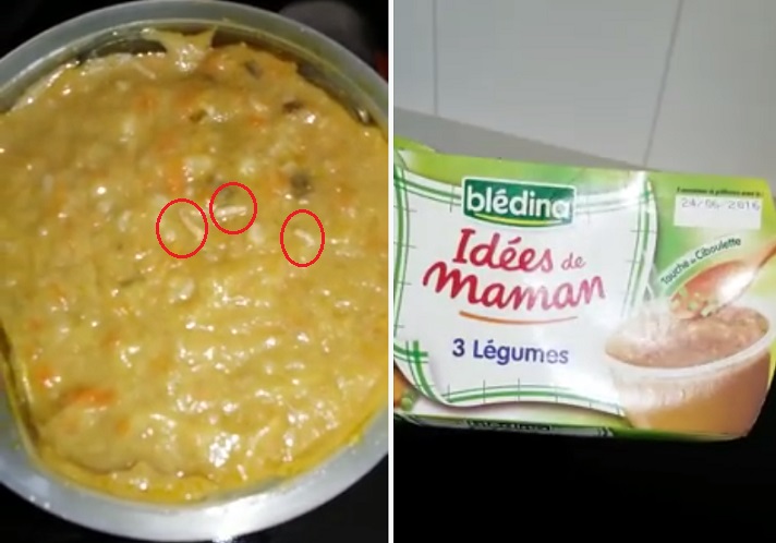 Vidéo Choc] Elle ouvre un plat pour bébé de la marque Blédina