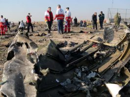 Les débris du Boeing abattu par l'Iran