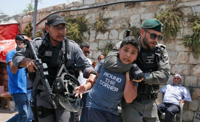 enfants palestiniens arrêtés jérusalem israel