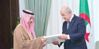 Algérie -  Le président Abdelmadjid Tebboune reçoit le Ministre saoudien des Affaires Etrangères