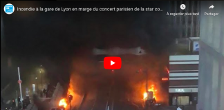 Concert de Fally Ipupa les images impressionnantes de l'incendie à Gare de Lyon - VIDEO