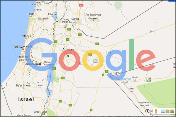 Google falsifie la superficie de la Palestine après l’annonce du plan de Donald Trump2