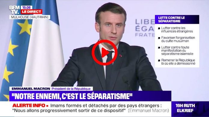 Mulhouse Emmanuel Macron se moque d’un citoyen qui « remercie Dieu » - VIDEO