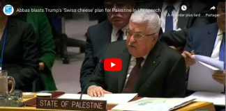 ONU Mahmoud Abbas appelle le monde à rejeter le plan de paix de Trump - VIDEO