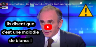 Coronavirus « Des Africains disent que c’est une maladie de Blancs et qu’ils sont protégés par Allah !lance Eric Zemmour