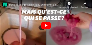Insolite En Italie, l'eau du robinet s'est transformé en vin VIDEO