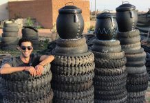 Un jeune Marocain transforme des pneus usagés en objets déco qui s’arrachent !