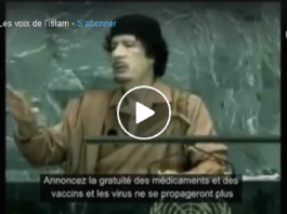 Quand Khadafi accusait les gouvernements de fabriquer des pandémies au profit des laboratoires pharmaceutiques - VIDÉO