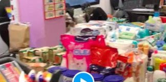 Hauts-de-Seine des jeunes collectent des denrées alimentaires pour les familles démunies - VIDEO 