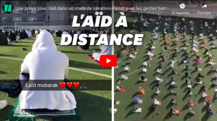 Levallois-Perret plus de 2500 fidèles ont participé à la prière de l’Aïd el-Fitr en plein air - VIDEO