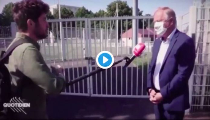 Strasbourg le Maire adjoint caillassé par des jeunes en pleine interview sur Canal+ - VIDEO
