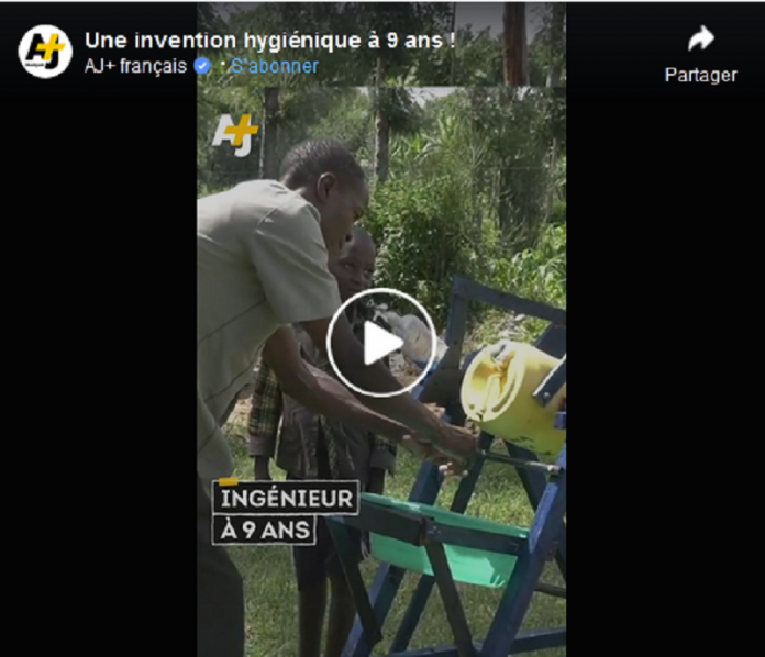 Un Kényan de seulement 9 ans invente une machine hygiénique pour se laver les mains
