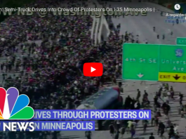 Affaire Georges Floyd un semi-remorque fonce sur la foule de manifestants à Minneapolis - VIDEO