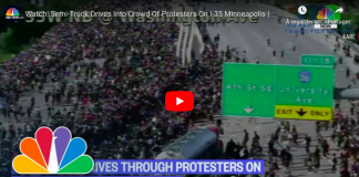 Affaire Georges Floyd un semi-remorque fonce sur la foule de manifestants à Minneapolis - VIDEO