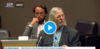 Coronavirus le Professeur Didier Raoult interrogé devant la commission d’enquête
