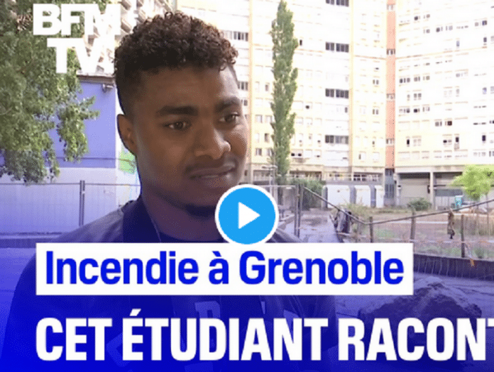 Athoumani Walid, l'un des héros de l'incendie de Grenoble, témoigne pour la première fois