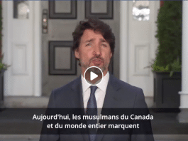 CanadaJustin Trudeau présente ses voeux aux Musulmans à l’occasion de l’Aïd al-Adha