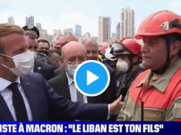 En déplacement au Liban, Emmanuel Macron interpelé par un secouriste devant les caméras