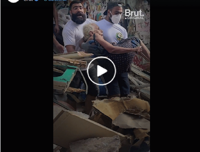 Liban : sauvetage spectaculaire d'une grand-mère au milieu des décombres