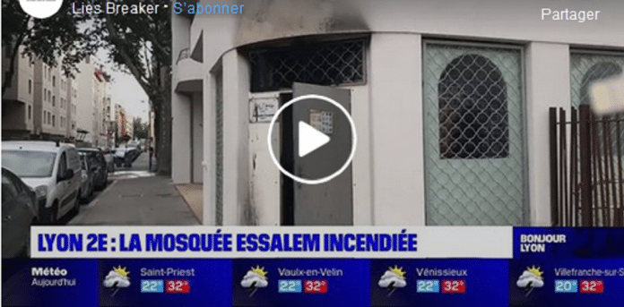 Lyon : la mosquée Essalem incendiée, la deuxième en une semaine en France