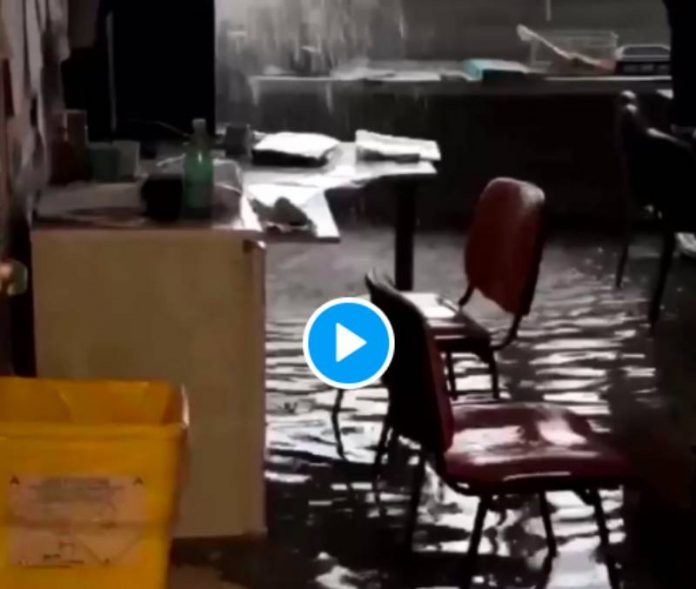 Marseille l’hôpital de la Timone complètement inondé après des orages ravageurs - VIDEO
