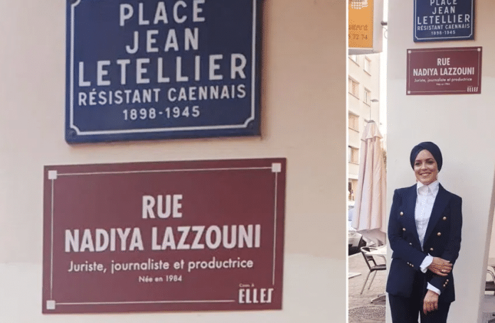 Caen : Une rue porte désormais le nom d’une femme voilée