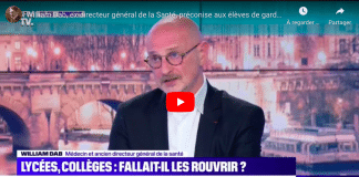 Coronavirus l’ancien directeur de la Santé préconise aux élèves de garder les masques à la maison - VIDEO