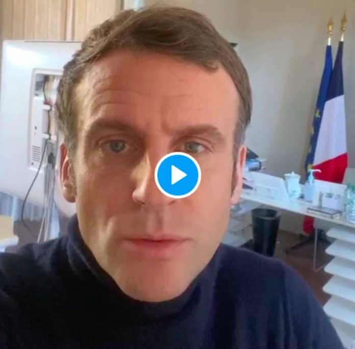Covid-19 : Emmanuel Macron envoie une vidéo sur les réseaux sociaux depuis son domicile