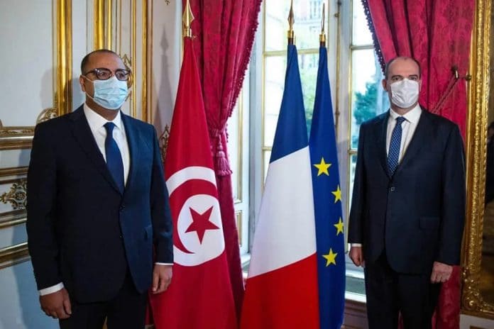 Jean Castex reçoit le Premier ministre tunisien, Hichem Mechichi