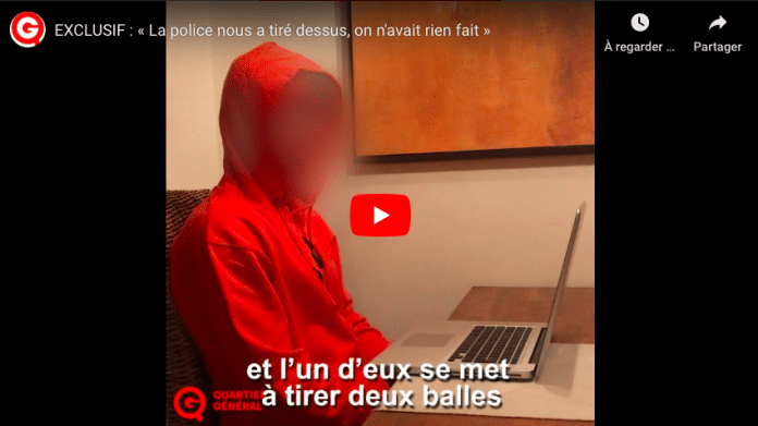 Paris un des jeunes innocents braqués par la police témoigne - VIDEO