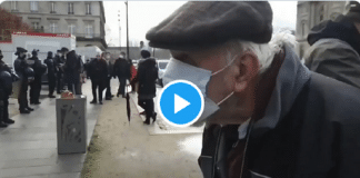 "Respectez-moi, ne me gazez pas !" s'insurge un grand-père de 87 ans face aux policiers
