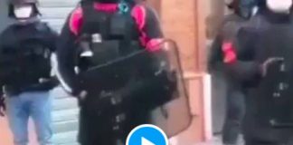 Toulouse la police frappe et embarque une femme qui a refusé de témoigner contre un manifestant - VIDEO