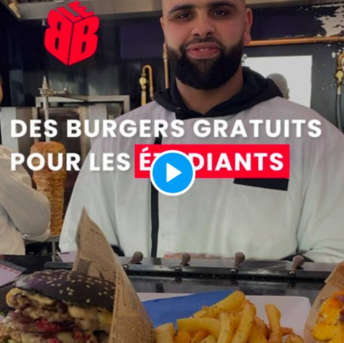 Brahim restaurateur à Mantes-la-Jolie offre des repas à tous les étudiants - VIDEO