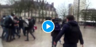 Dijon des extrémistes de droite agressent une jeune fille voilée en pleine rue - VIDEO