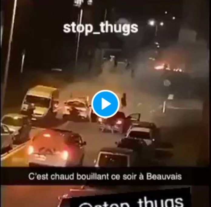Beauvais scène de guérilla urbaine entre les jeunes et la police - VIDEO