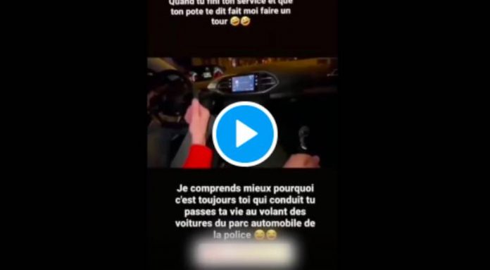 Clermont-Ferrand Sans permis, le fils du commissaire se filme à bord du véhicule de police de son père - VIDEO