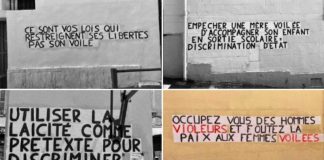 « Occupez vous des violeurs, et foutez la paix aux femmes voilées » Les colleuses marseillaises soutiennent les musulmanes 