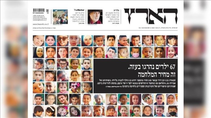 Le New York Times et Haaretz publient les photos des 67 enfants palestiniens tués par Israël