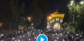 “Par notre âme, par notre sang, nous te vengerons Al Aqsa” les Palestiniens prêtent serment pour protéger la mosquée sacrée- VIDEO