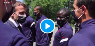 « Toujours trois poumons ? » Emmanuel Macron taquine Ngolo Kanté à Clairefontaine - VIDEO
