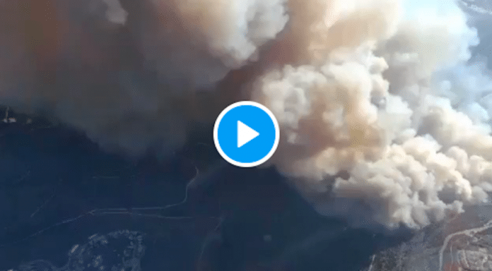 Jérusalem un immense incendie plonge la ville dans un nuage de fumée - VIDEO