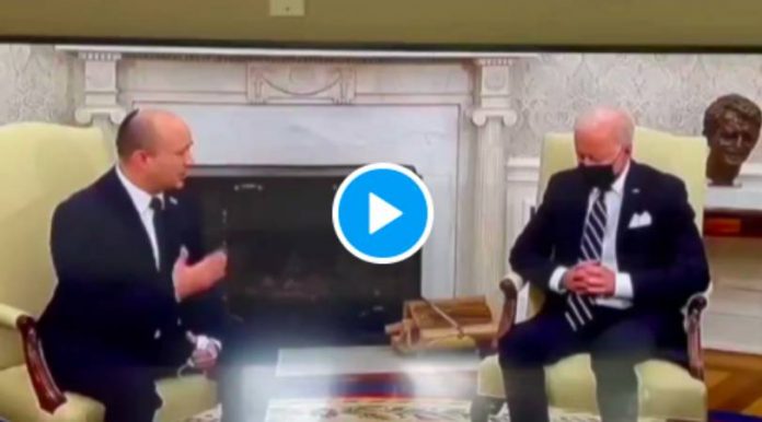 Joe Biden s’endort littéralement pendant son entretien avec le Premier ministre israélien -  VIDEO (1)