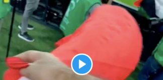 Coupe Arabe Le joueur algérien Youssef Belaïli brandit le drapeau du Maroc et de la Palestine - VIDEO (1)