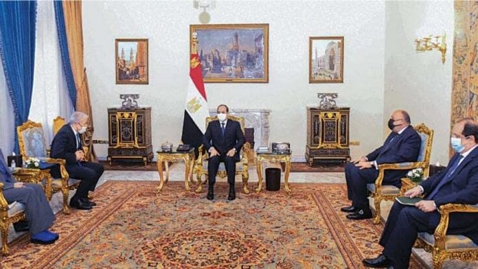 Egypte - Le ministre israélien Yair Lapid rencontre le président Sissi 