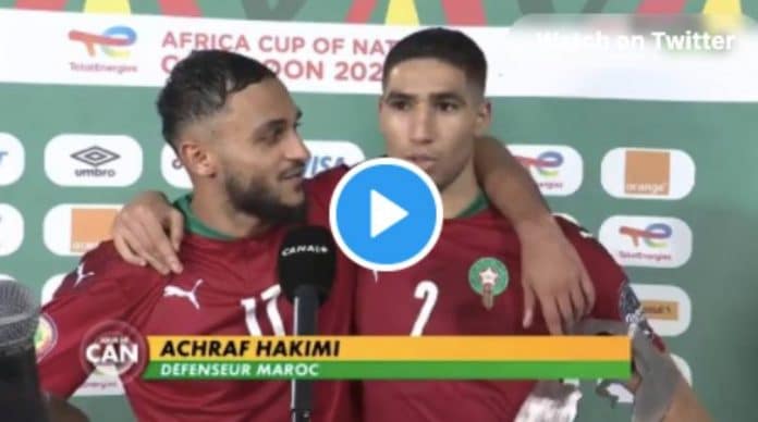 CAN 2022 Quand Sofiane Boufal fait parler Achraf Hakimi en Français - VIDEO