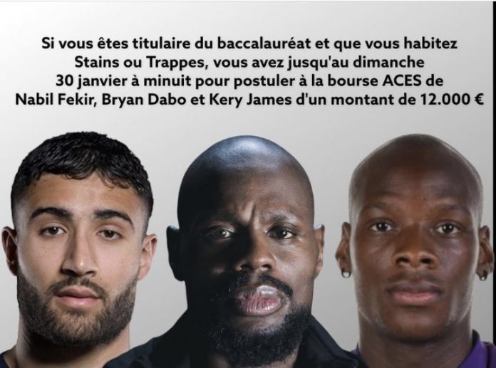 Kery James, Nabil Fekir et Bryan Dabo offrent une bourse de 12 000 euros aux étudiants de Stains et Trappes