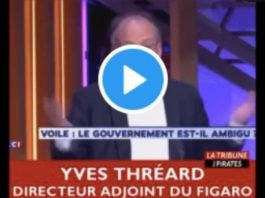 Yves Thréard « Je déteste la religion musulmane » - VIDEO