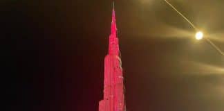 Dubaï - Après la victoire en Coupe du Monde, Burj Khalifa s’illumine aux couleurs du Maroc
