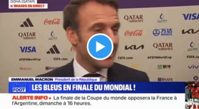 Emmanuel Macron « Didier Deschamps est là avec sa Baraka » - VIDEO