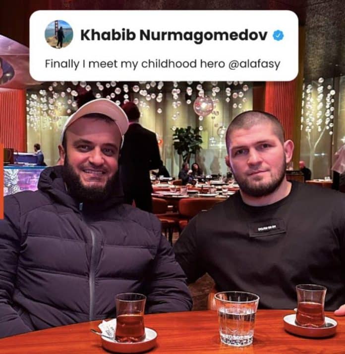 « Mon Héros » Khabib Nurmagomedov rencontre cheikh Mishary Alafasy - VIDEO